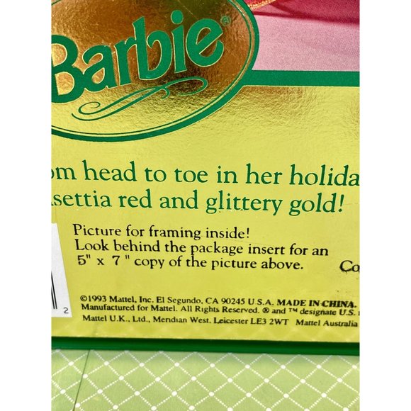Barbie doll, Happy Holidays, Special Edition, NWOT (Unopened), so cute - Picture 6 of 11